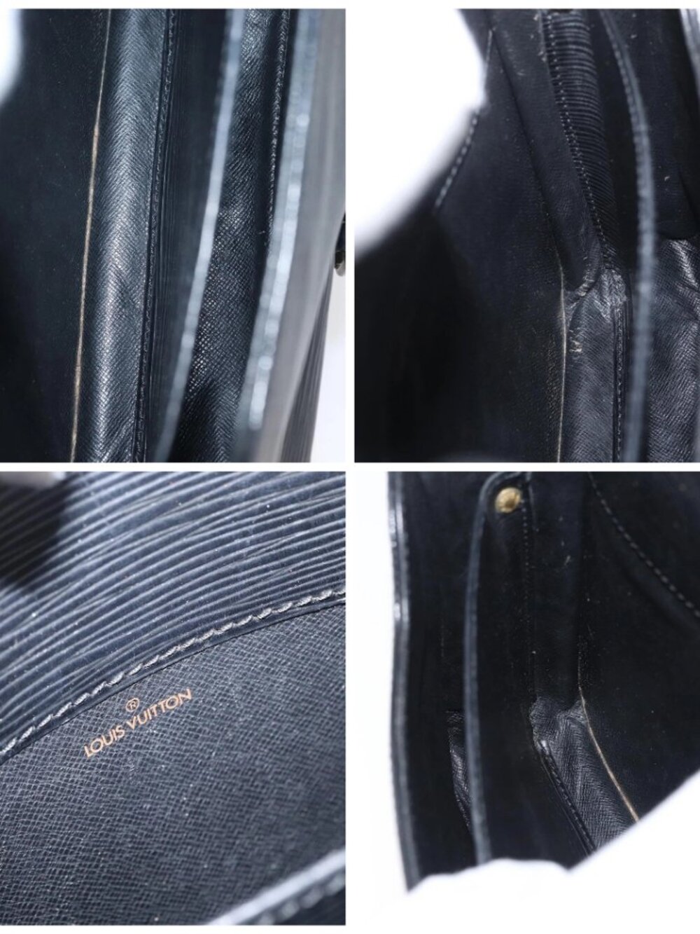 LOUIS VUITTON Epi Cartouchiere MM Shoulder Bag Black Noir M52242 LV Auth bs33662 - Picture 15 of 16
